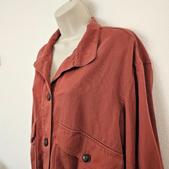 MADEWELL Bayview Balloon-Sleeve Jacket in Weathered Brick Size S - Picture 4 of 10